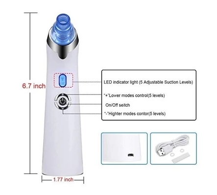 4 in1 Blackhead Remover Electric Acne Comedone Extractor Vacuum Pore Cleaner
