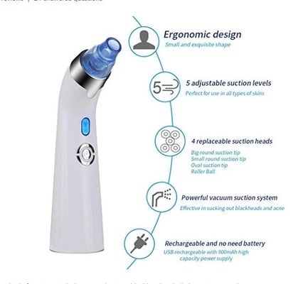 4 in1 Blackhead Remover Electric Acne Comedone Extractor Vacuum Pore Cleaner