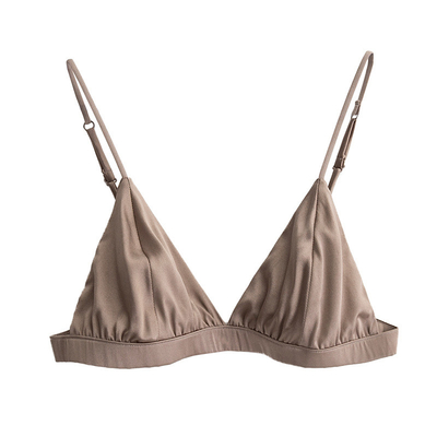 Women Underwear Sexy Mulberry Silk Bra Plain Lightweight Silk Fabric