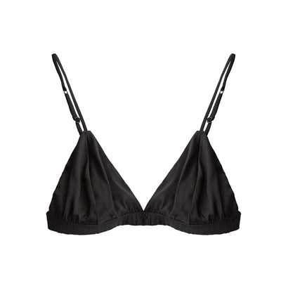 Women Underwear Sexy Mulberry Silk Bra Plain Lightweight Silk Fabric