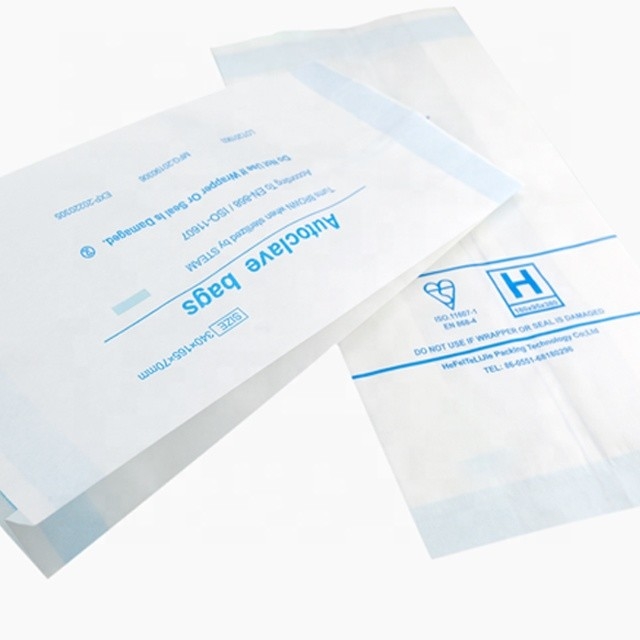 Water based non-toxic and accurate process indicator Medical Dialysis paper bag  ISO approved medical consumables